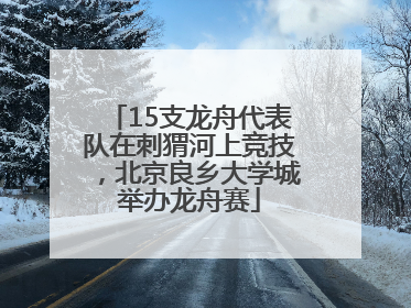 15支龙舟代表队在刺猬河上竞技，北京良乡大学城举办龙舟赛