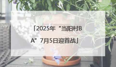 2025年“当阳村BA”7月5日迎首战
