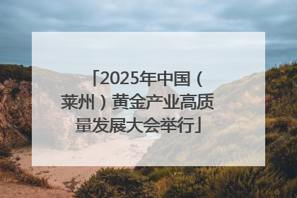 2025年中国（莱州）黄金产业高质量发展大会举行