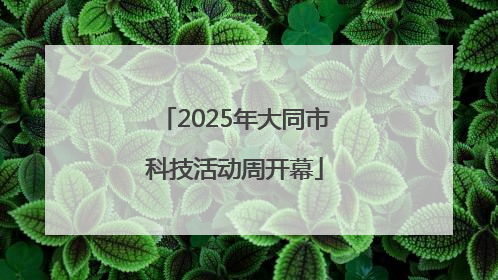 2025年大同市科技活动周开幕