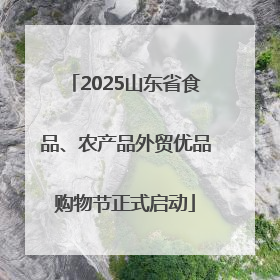 2025山东省食品、农产品外贸优品购物节正式启动