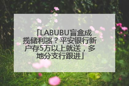 LABUBU盲盒成揽储利器？平安银行新户存5万以上就送，多地分支行跟进